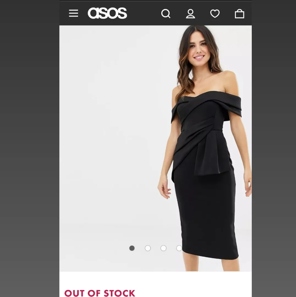ASOS Off the Shoulder Dress